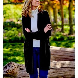 Black cashmere cardigan